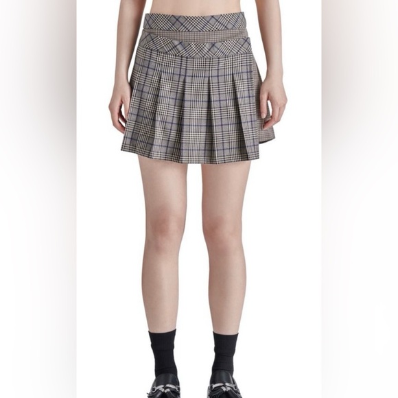 Steve Madden Dresses & Skirts - Steve Madden Women's Jeanne Skirt, Brown Plaid Mix, Sz 4 NWT